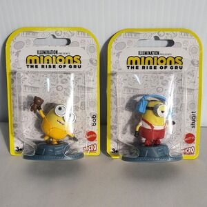Minions The Rise of Gru Micro Collection Figures Bob‎ & Stuart NEW